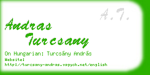 andras turcsany business card